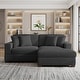 preview thumbnail 128 of 137, Oversized Modular Sectional Sofa Set with Pillows for Living Room