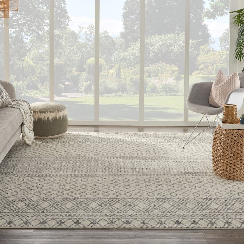 Nourison Passion Moroccan Boho Tribal Geometric Area Rug