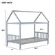 preview thumbnail 7 of 44, Twin Size Solid Wood House Frame Platform Bed, with Headboard and Footboard, with Underbed Storage Space, Minimalist Kids Bed