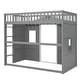 preview thumbnail 27 of 30, Twin Size House Loft Bed With Ladder and Guaranteed, Stability, White+Gray