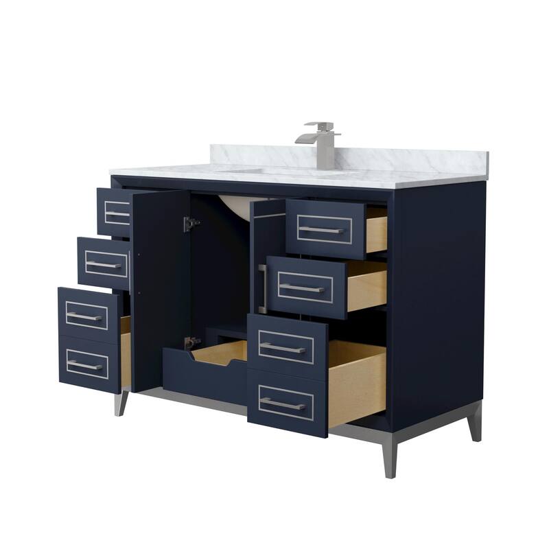 Wyndham Collection WCH515148S-NAT-UNSMXX Marlena 48" Free Standing