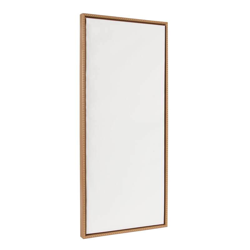 Kate and Laurel Sylvie Beaded Blank Framed Canvas - 18x40 - Natural