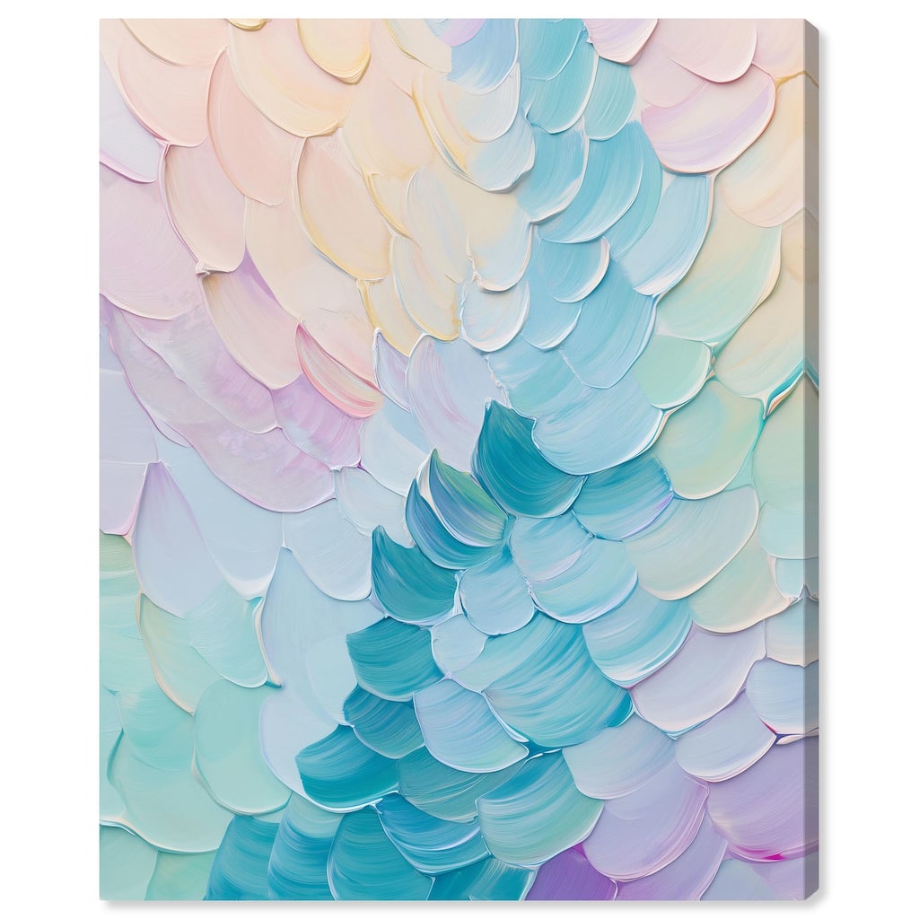 Mermaid Scales Canvas by Art Remedy, Gallery Wrapped