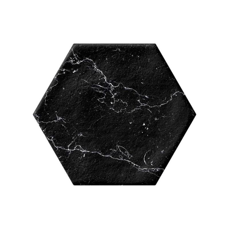 The Tile Life Cadiz 8x9 Black Porcelain Floor & Wall Tile