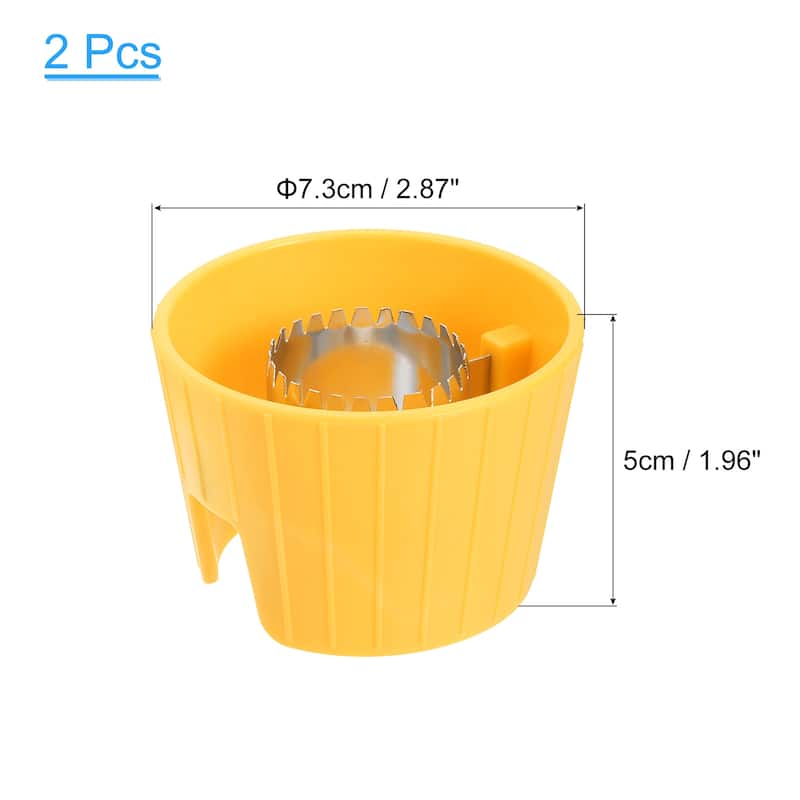 2pcs Corn Stripping Tool Stainless Steel Corn Peeler For Kitchen Use, Yellow - Yellow