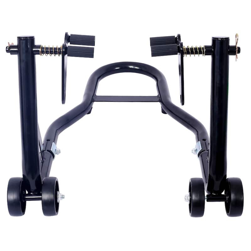 Motorcycle Stand 1000LB Sport Bike Front and Rear Wheel Lift Swingarm Paddock Stands Black U