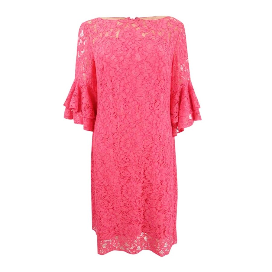 ralph lauren lace bell sleeve dress
