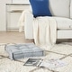 preview thumbnail 2 of 4, Mina Victory Indoor/Outdoor Classic Modern Solid Floor or Chair Cushion, ( 18" X 18" X 3" )