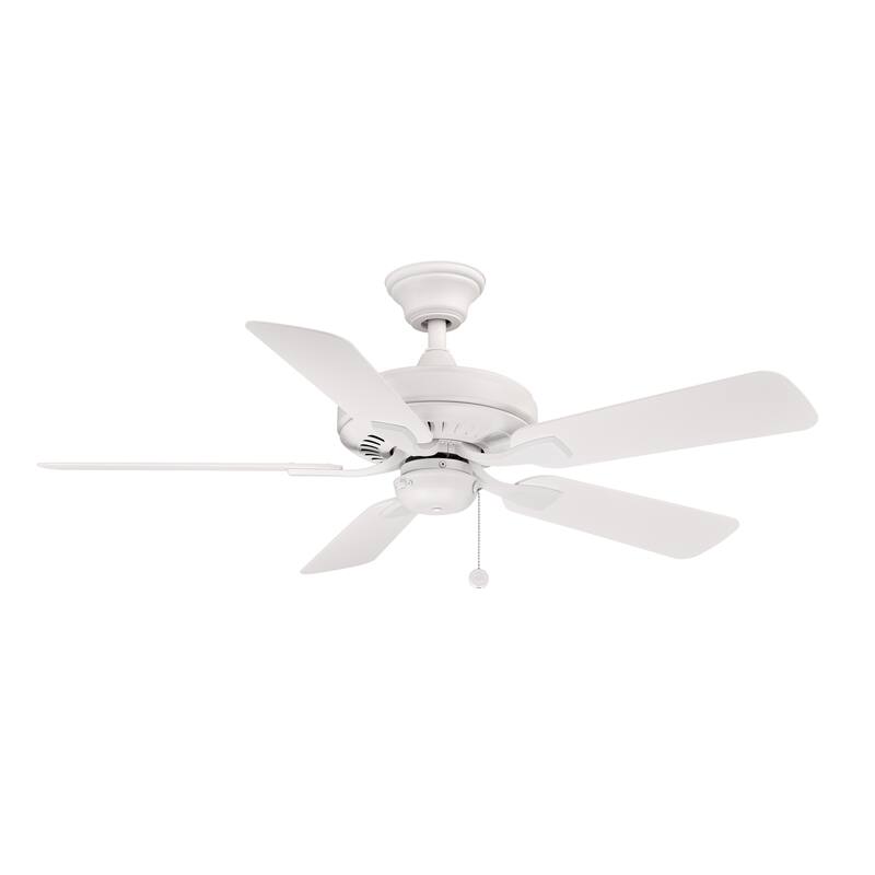 Edgewood 44 inch Indoor/Outdoor Ceiling Fan with Matte White Blades - Matte White - Matte White
