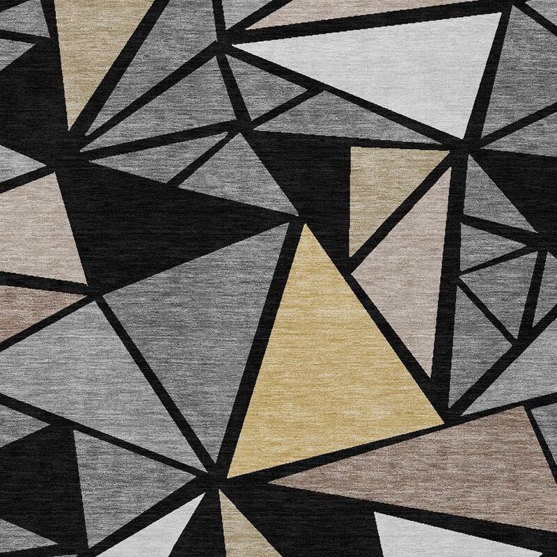 HomeRoots Geometric Transitional Rectangle Outdoor Rug