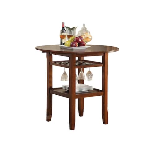 Tartys Cherry Wooden Counter Height Table - Cherry Brown