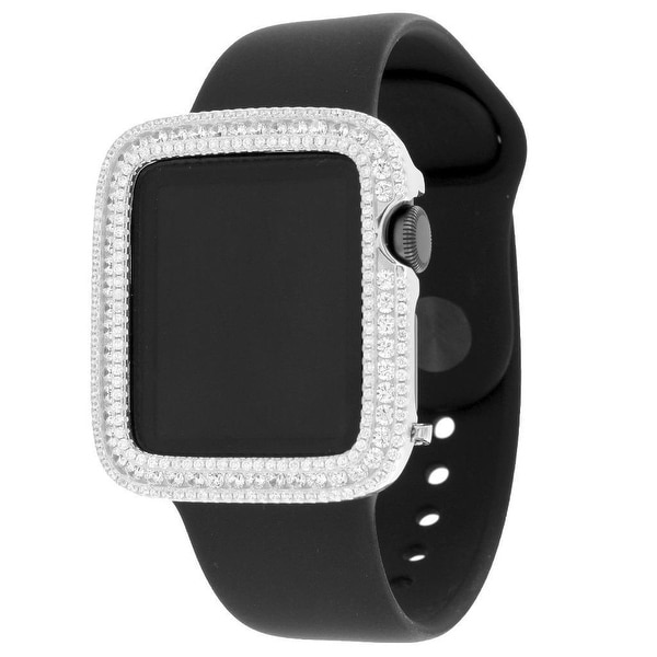 Apple Watch 38mm Stainless Steel Case Simulate Diamond Sport Band Retina Display