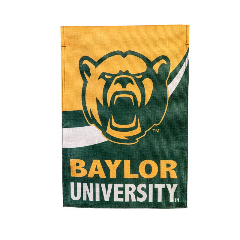 Baylor University Burlap Flag Garden Size