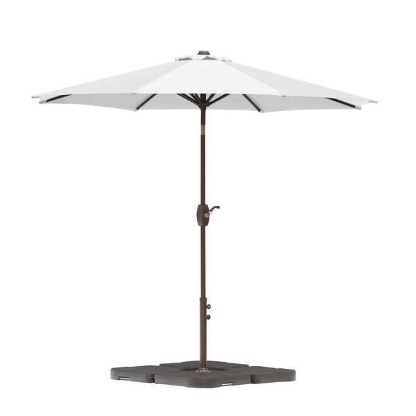 Shop Black Friday Deals On Amada 9 Ft Aluminum Patio Umbrella With Tilt Crank Base Not Included Overstock 20785141