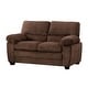 preview thumbnail 2 of 3, Andres Contemporary Brown Upholstered Living Room Loveseat