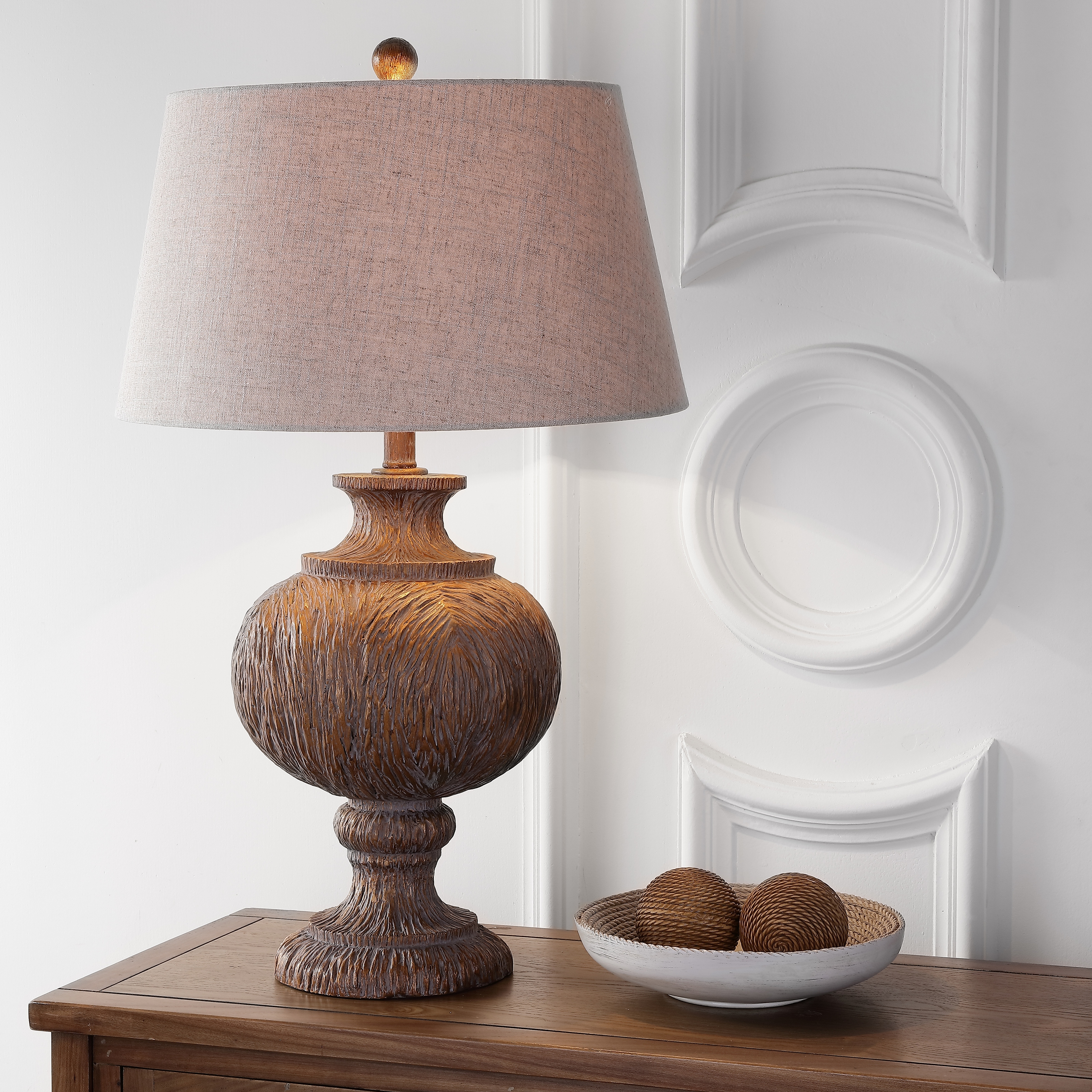 Dark brown table lamps new arrivals