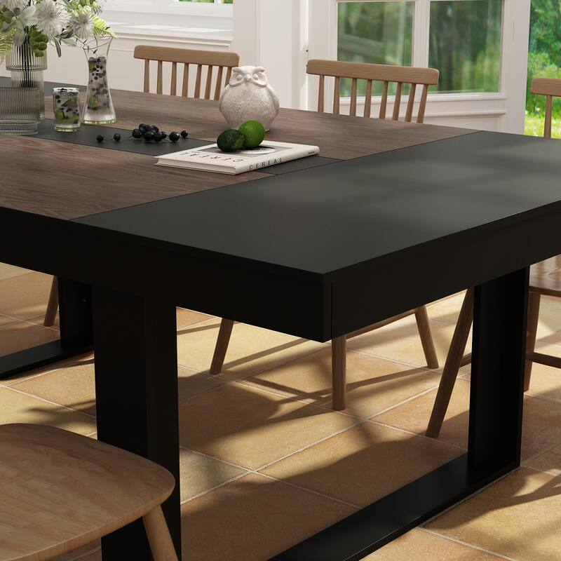 Modern Office Conference Meeting Room Table, 86.6"X47.2" Computer Desk
