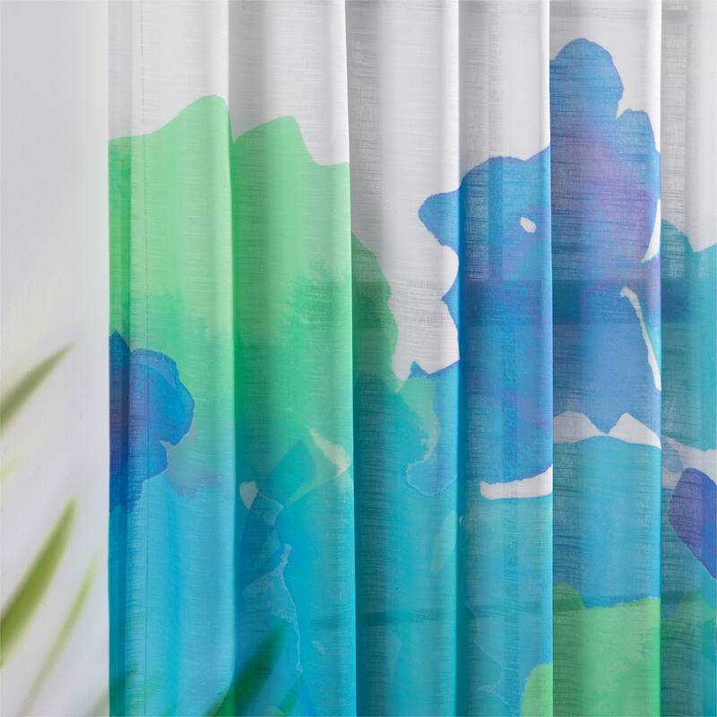 Rochelle Porter Caribbean Sea Single Curtain Panel