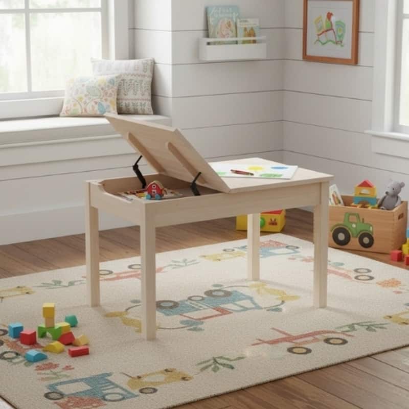 Children's Table with Lift-top Storage