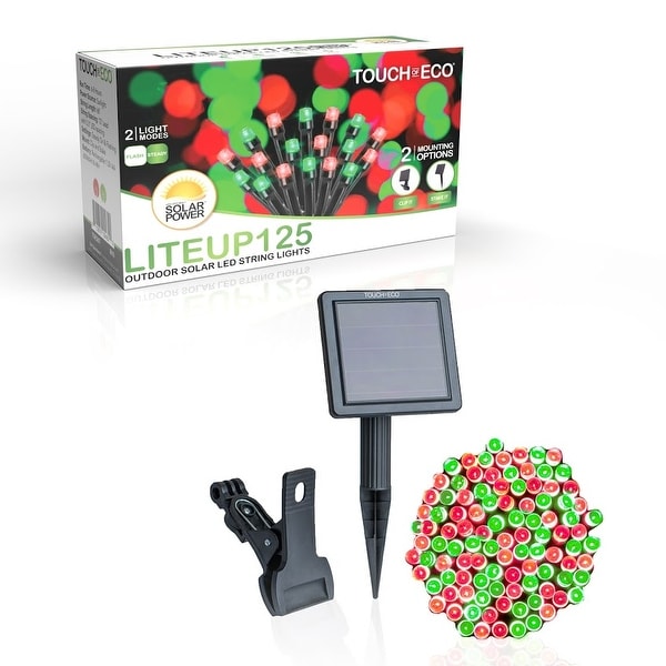 Red and green solar lights hot sale