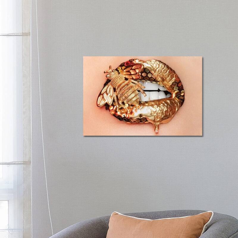 iCanvas "Golden Bee II" by Vlada Haggerty Canvas Print - 18x26x1.5