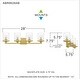 preview thumbnail 8 of 22, Quoizel Abner Steel 4-light Bath Light