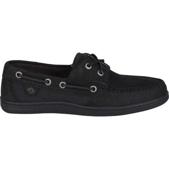 women's koifish boat shoe black