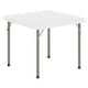 preview thumbnail 1 of 22, Indoor/Outdoor Kids Bi-Fold Plastic Folding Table - 24x24 - 23.5"W x 23.5"D x 19"H Granite White