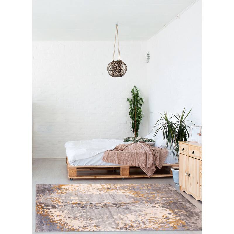 ECARPETGALLERY Hand-knotted Legacy Grey Silk Rug - 6'6 x 9'8