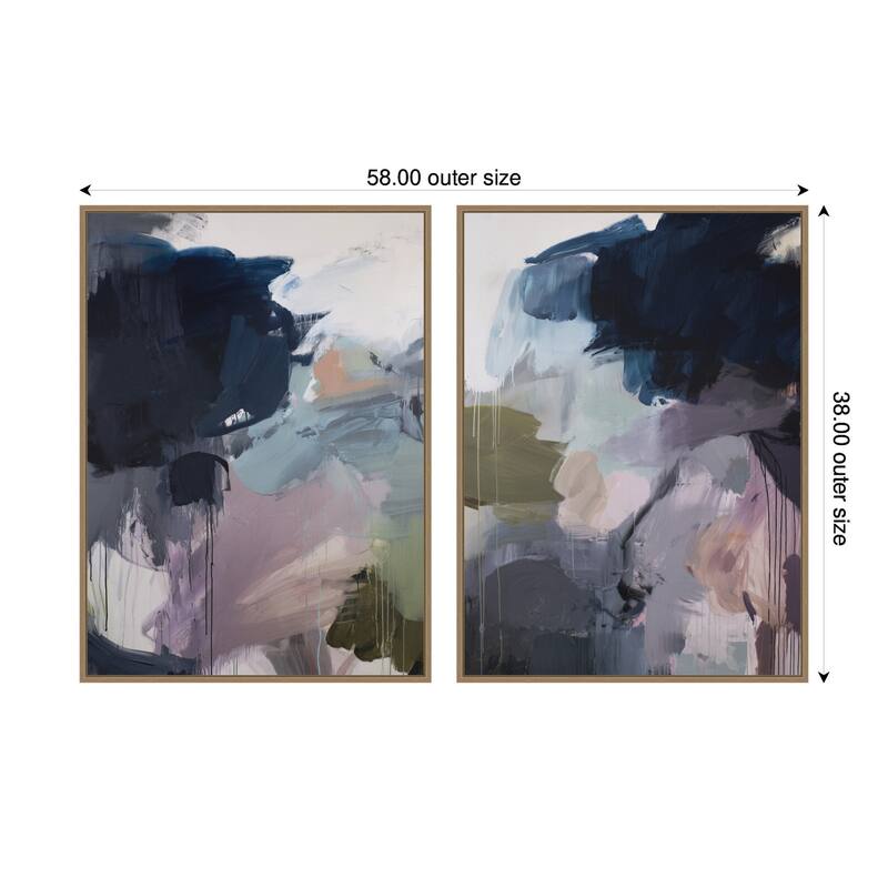Kate and Laurel Under the Sky No. 1 & No. 2 2 Piece Framed Canvas Wall Art Set by Amy Lighthall