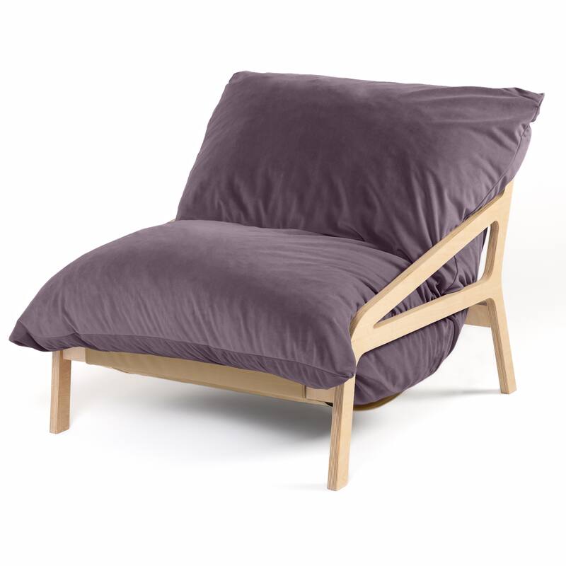 Pillow Saxx Dream Lounger with Wood Frame - 3-in-1 Bean Bag