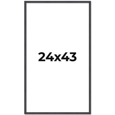 24x43 Frame Brown Picture Frame - Complete Modern Photo Frame Includes