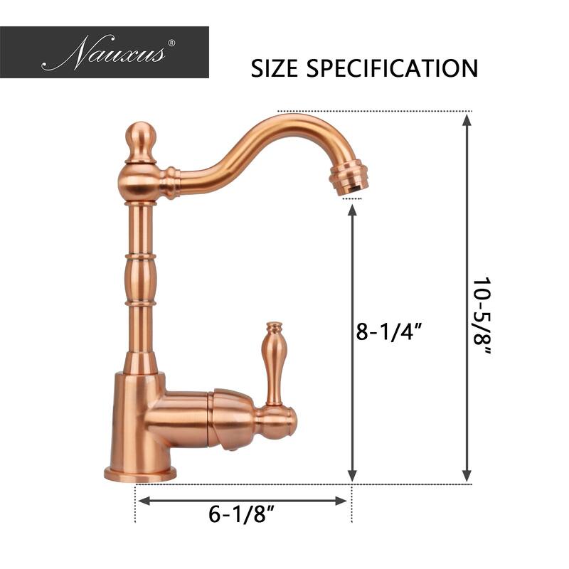 One-Handle Widespread Kitchen Bar Faucet