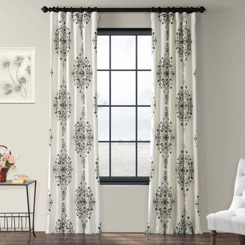 Exclusive Fabrics Kerala Printed Cotton Twill Single Curtain (1 Panel)