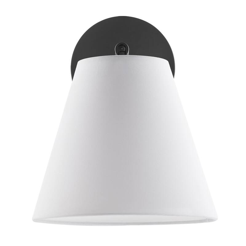 Bellevue SHWS85870 Meridian 10" Tall Bathroom Sconce with Fabric Shade