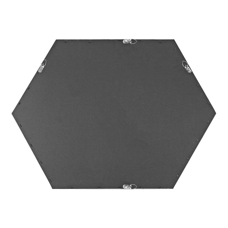 Kate and Laurel Rhodes Framed Mid-century Hexagonal Wall Mirror