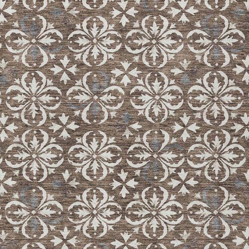 HomeRoots Floral Transitional Rectangle Outdoor Rug