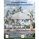 preview thumbnail 5 of 23, 10x10FT Canopy Replacement Top, Waterproof UV Resistant Tent Cover with Air Vent White