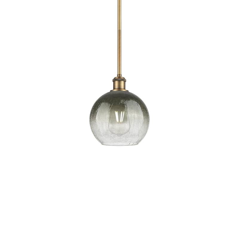 Innovations Lighting 516-1S-10-8 Brookhaven Globe Pendant Brookhaven - Brushed Brass / Slate