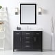 preview thumbnail 1 of 16, Tahoe 48in. Vanity in Espresso with White Cultured Top and Mirror