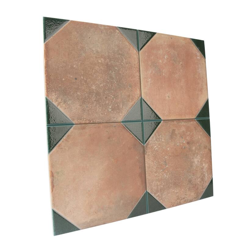 Merola Tile Kings Nonna with Spruce Corner 17-7/8" x 17-7/8" Porcelain Floor and Wall Tile