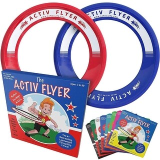 Activ Life Rings for Kids [Red/Blue] Best Basket Stuffers for Boys Toys Age Year Old Girls Gifts Fun Games Spring Beach