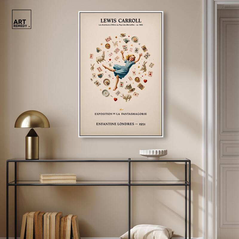 Carroll's Alice in Motion Canvas by Art Remedy