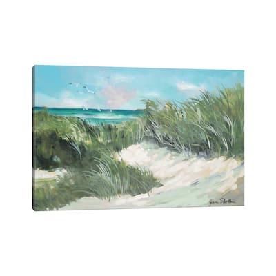 iCanvas "Beach Coast Grass" by Jane Slivka Canvas Print