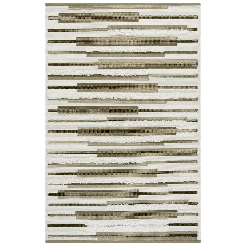 SAFAVIEH Handmade Kenya Herta Striped Wool Rug
