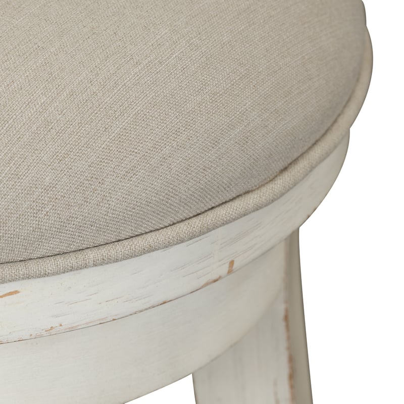 Modern Farmhouse Flea Market White Distressed 4 Piece Set