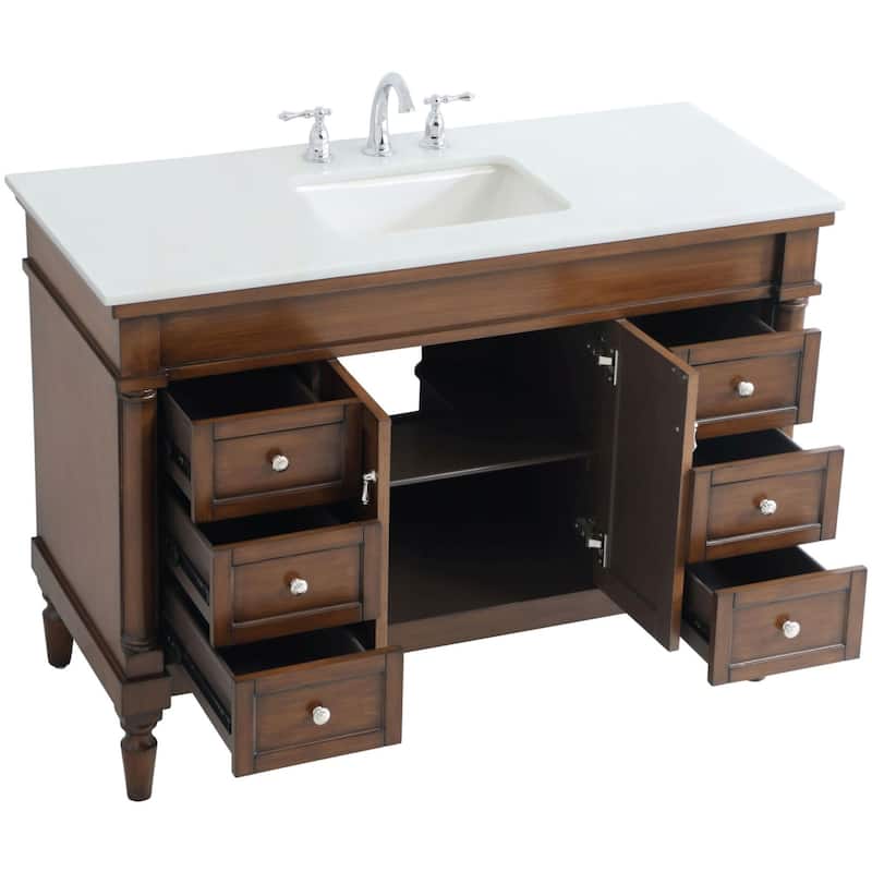 Elegant Lighting VF13048-VW Lexington 48" Free Standing Single Basin