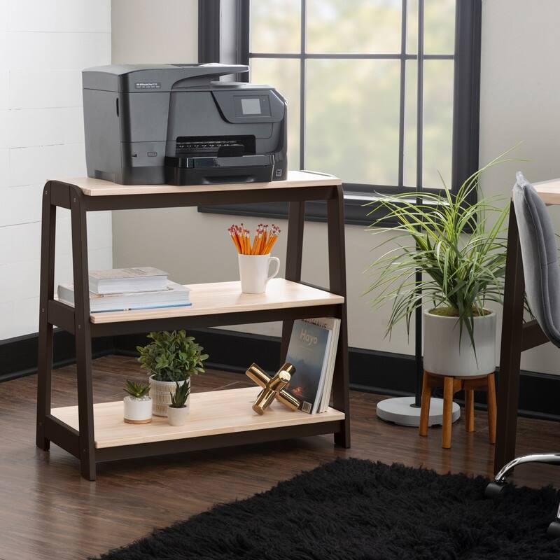 Mulligan Bookcase Printer Stand Black