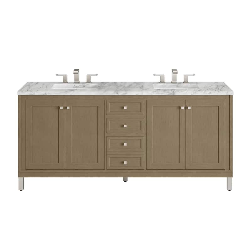 James Martin Vanities 503-V72-3CAR Chicago 72" Free Standing Double