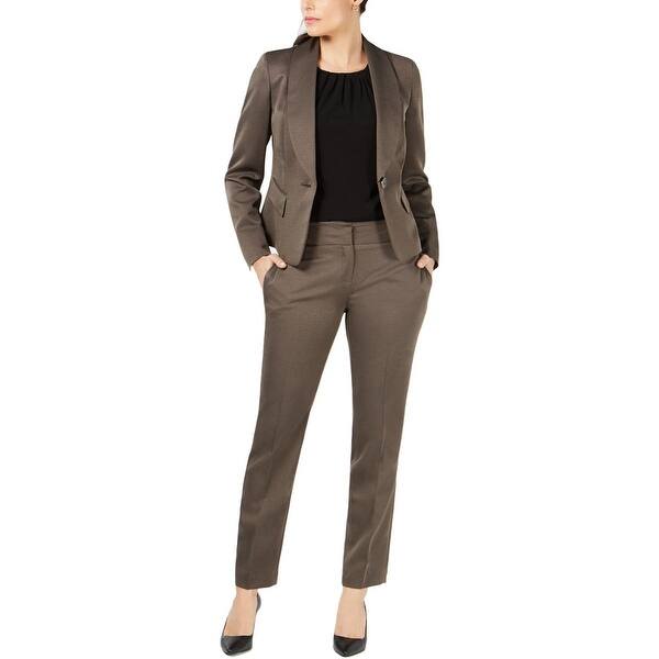Shop Le Suit Womens Petites Pant Suit Business Work Wear 4p
